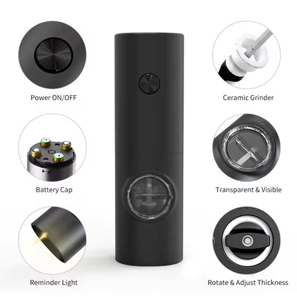 BrightSpice Duo – LED Electric Salt & Pepper Mills for Modern Kitchens