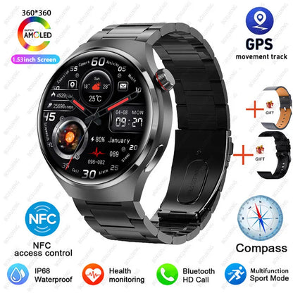 NovaTrack 4 Pro – GPS Smartwatch with Health & Bluetooth Call Fratures
