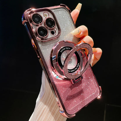 GleamGuard Pro – Luxury Magnetic Stand Case for iPhone Series