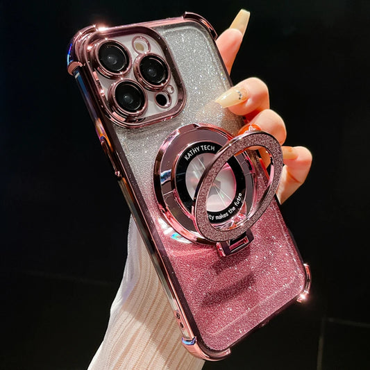 GleamGuard Pro – Luxury Magnetic Stand Case for iPhone Series