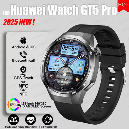 AstraGT 5 Pro – AMOLED GPS Smartwatch with NFC & Health Tracking