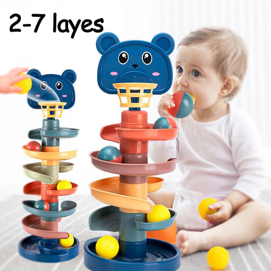 TwistyTracks Educational Ball Tower – Early Learning Toy for Babies