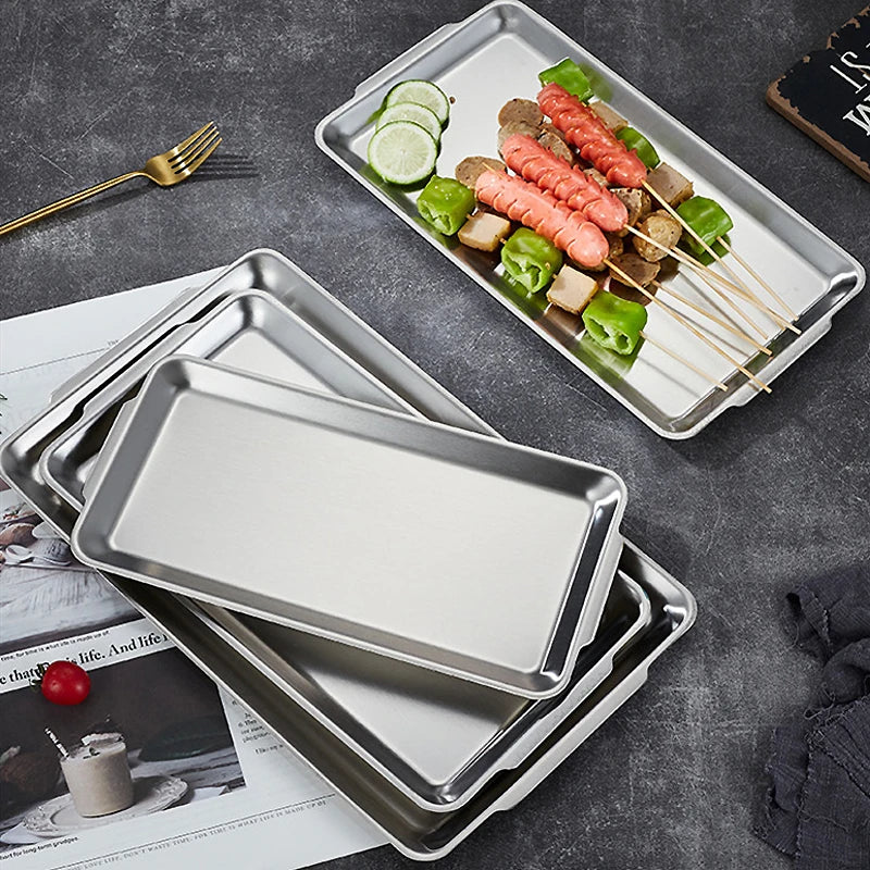 GleamDish™ Premium Stainless Steel Snack Tray