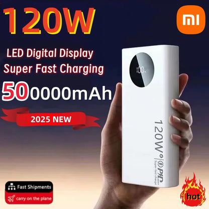 Xiaomi 120W 50000mAh High Capacity Power Bank – Super Fast Charging for All Devices