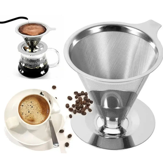 EcoBrew Stainless Steel Coffee Filter – Reusable Tea & Coffee Strainer