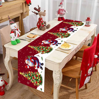 FestiveCharm™ Santa Table Runner