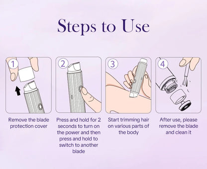 SilkEase™ 2-in-1 Electric Epilator & Shaver