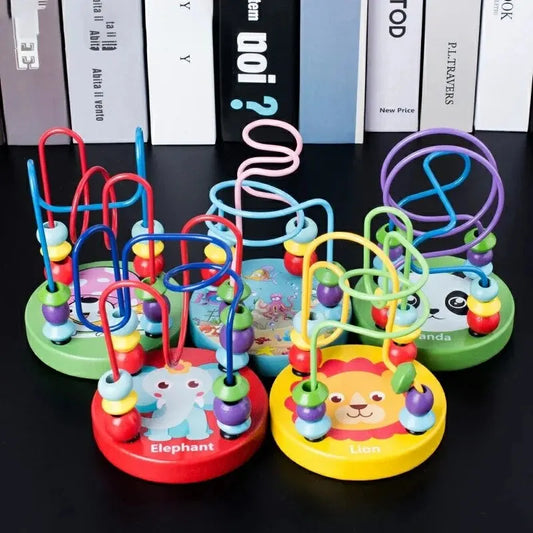 TinyMinds Learning Maze – Educational Wooden Bead Toy for Toddlers