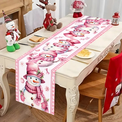FestiveCharm™ Santa Table Runner