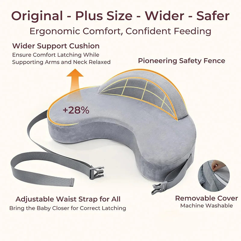 BabyEase Nursing Support – Ergonomic Memory Foam Feeding Pillow
