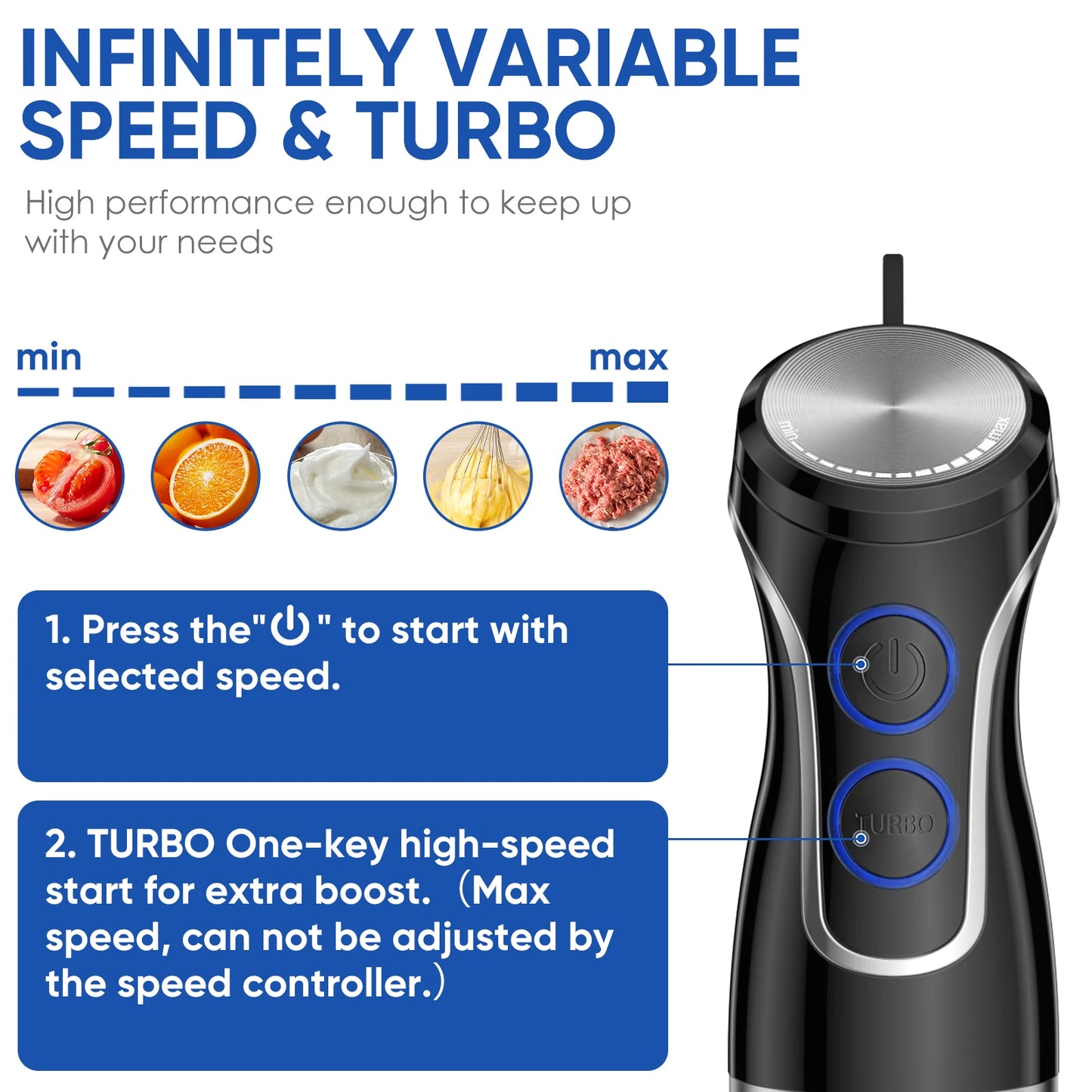 ChefBlend 5-in-1 – Powerful Hand Blender & Food Processor 1500W