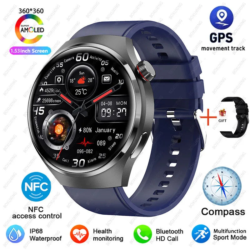 NovaTrack 4 Pro – GPS Smartwatch with Health & Bluetooth Call Fratures
