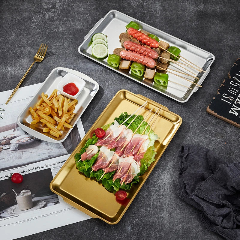 GleamDish™ Premium Stainless Steel Snack Tray