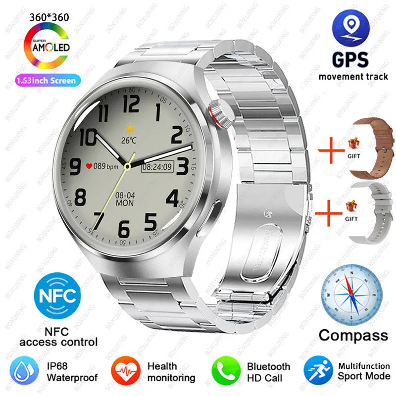 NovaTrack 4 Pro – GPS Smartwatch with Health & Bluetooth Call Fratures