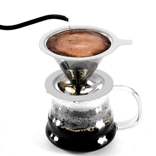 EcoBrew Stainless Steel Coffee Filter – Reusable Tea & Coffee Strainer