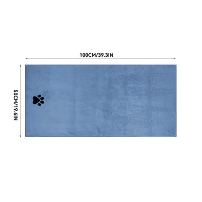 PawLuxe Embroidered Pet Towel