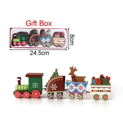 MerryRails™ Festive Wooden Train Decor
