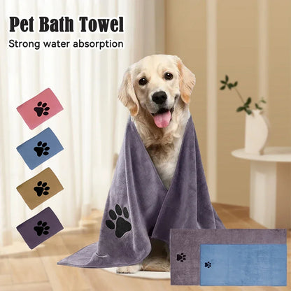 PawLuxe Embroidered Pet Towel