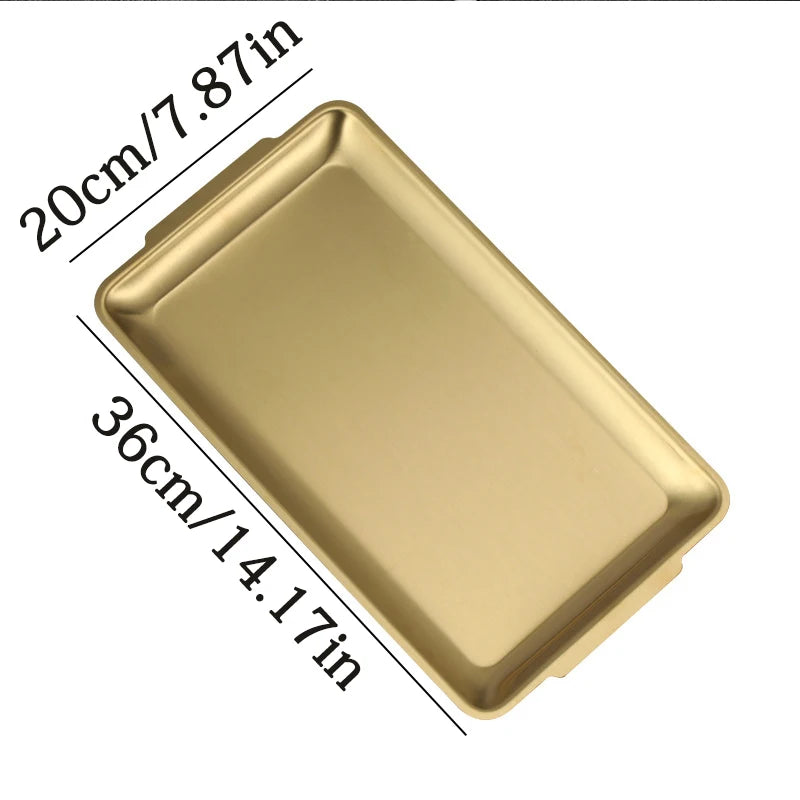 GleamDish™ Premium Stainless Steel Snack Tray