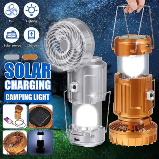 CampMate Solar Fan Lantern