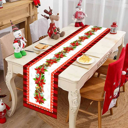 FestiveCharm™ Santa Table Runner