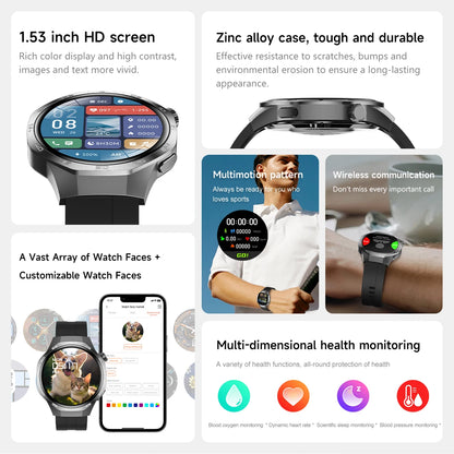AstraGT 5 Pro – AMOLED GPS Smartwatch with NFC & Health Tracking