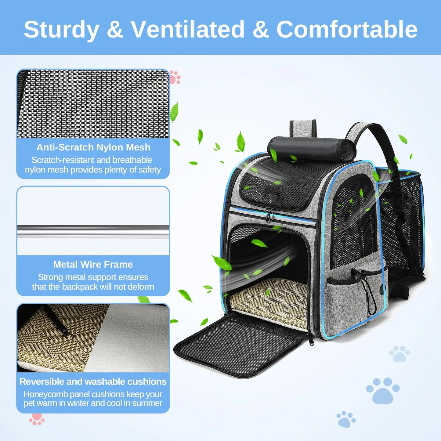 ComfyPaws Portable Pet Backpack