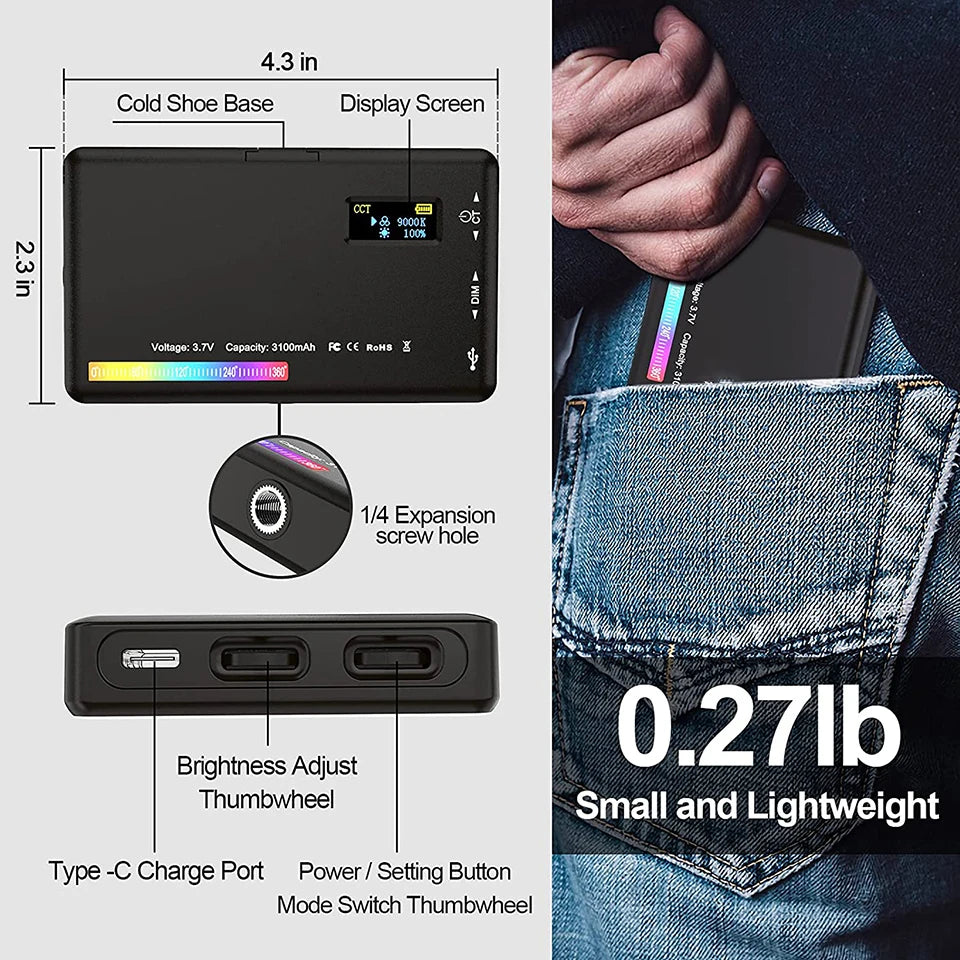 VividGlow Camera LED Panel