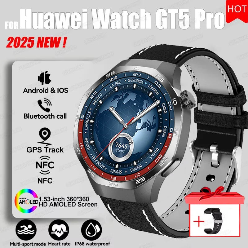 AstraGT 5 Pro – AMOLED GPS Smartwatch with NFC & Health Tracking