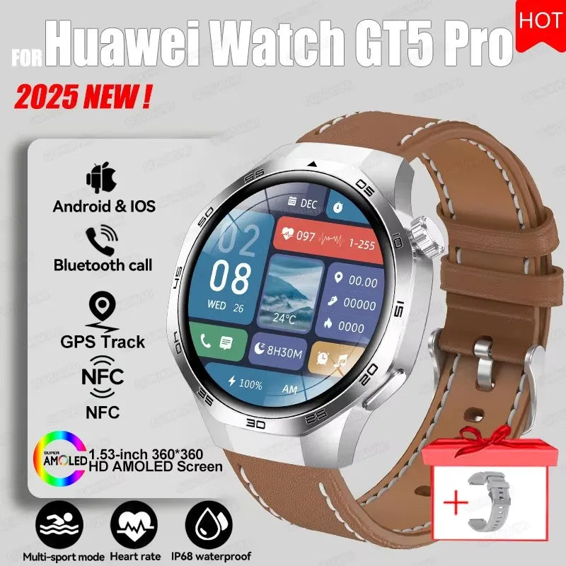 AstraGT 5 Pro – AMOLED GPS Smartwatch with NFC & Health Tracking