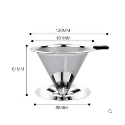 EcoBrew Stainless Steel Coffee Filter – Reusable Tea & Coffee Strainer