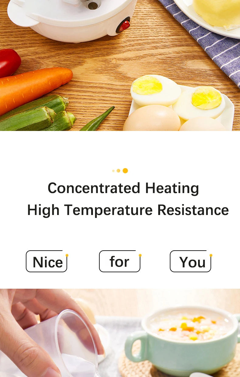 QuickEgg Pro Mini Boiler – Auto Shut-Off Electric Egg Cooker