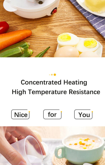 QuickEgg Pro Mini Boiler – Auto Shut-Off Electric Egg Cooker