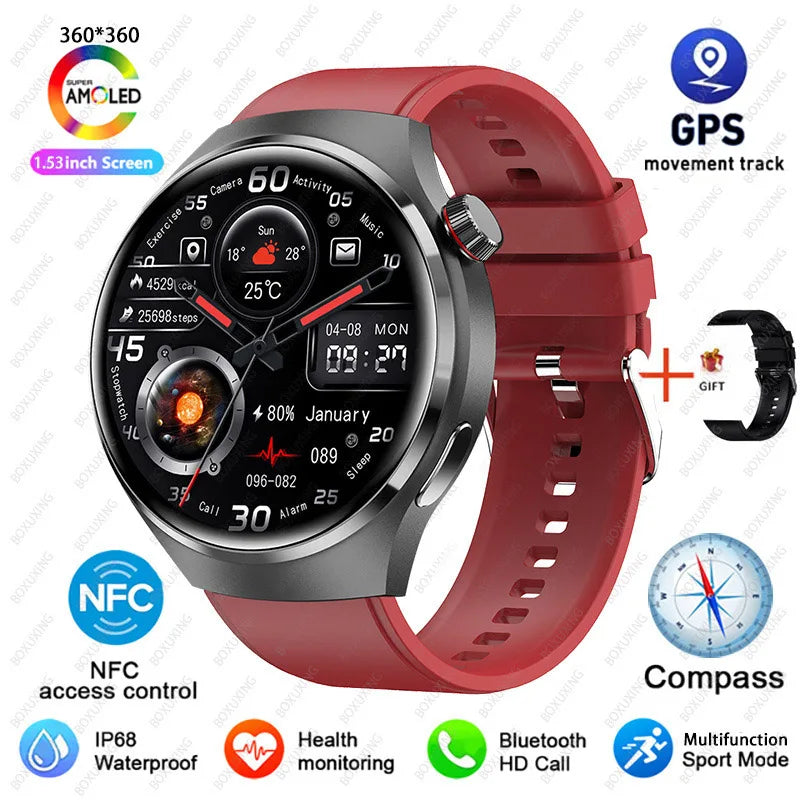 NovaTrack 4 Pro – GPS Smartwatch with Health & Bluetooth Call Fratures