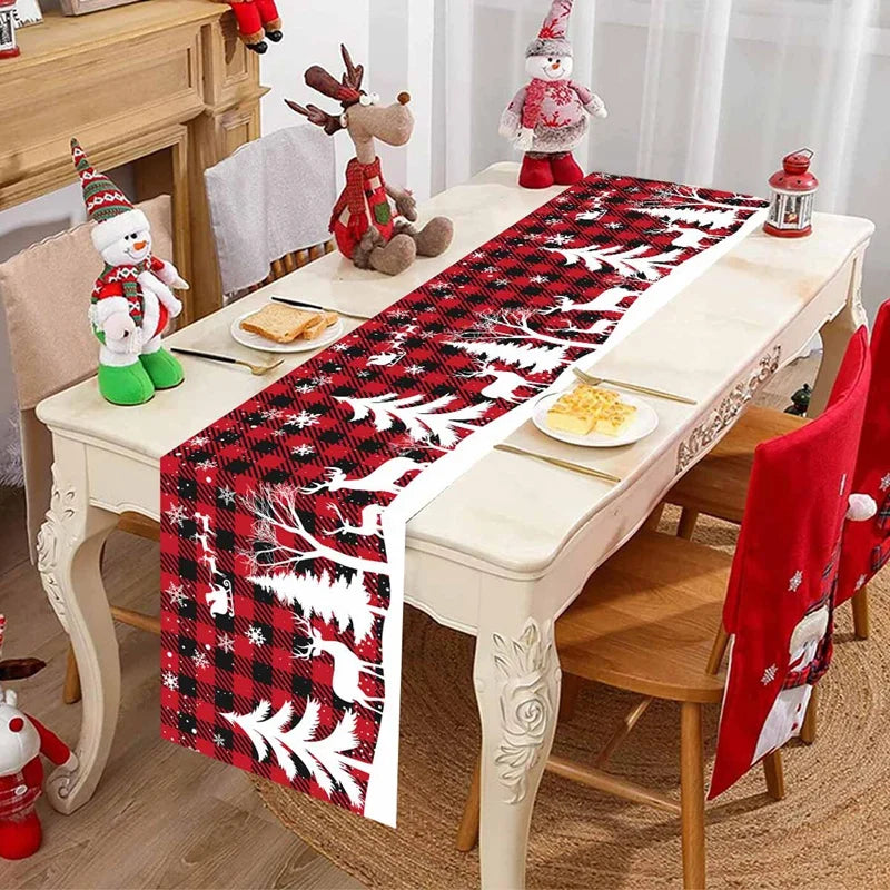 FestiveCharm™ Santa Table Runner