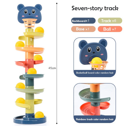 TwistyTracks Educational Ball Tower – Early Learning Toy for Babies