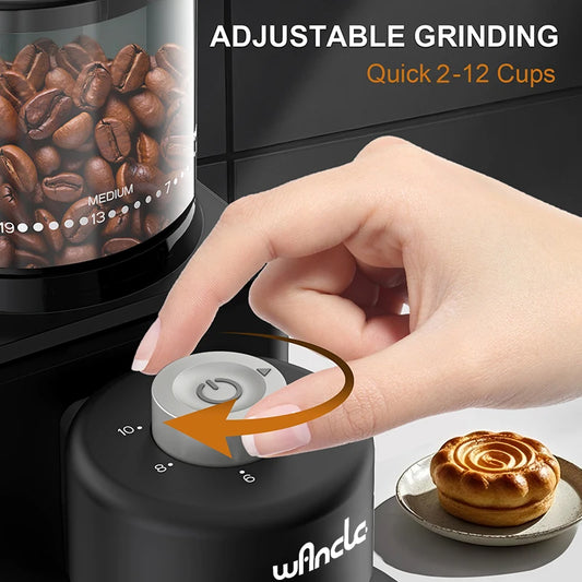 AromaGrind Smart Coffee Grinder – Adjustable Electric Mill for Espresso & French Press