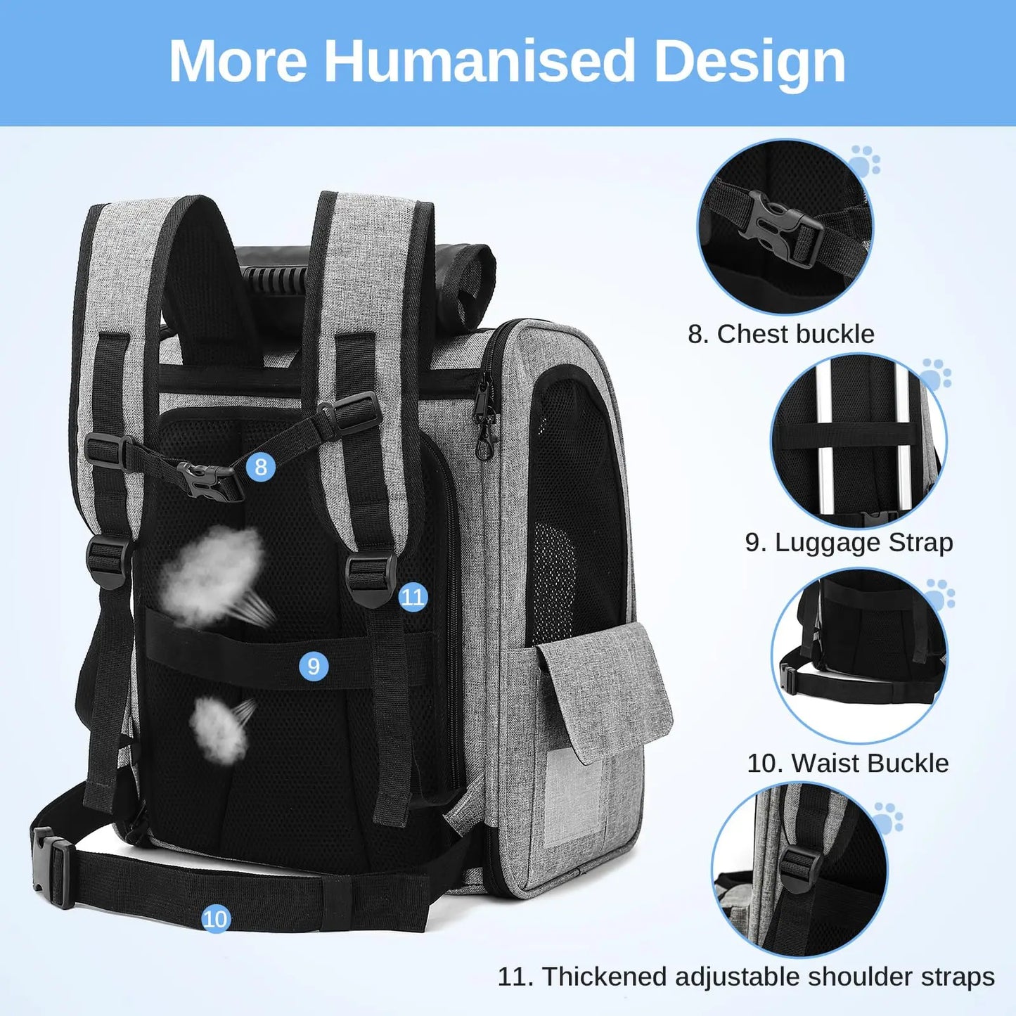 ComfyPaws Portable Pet Backpack