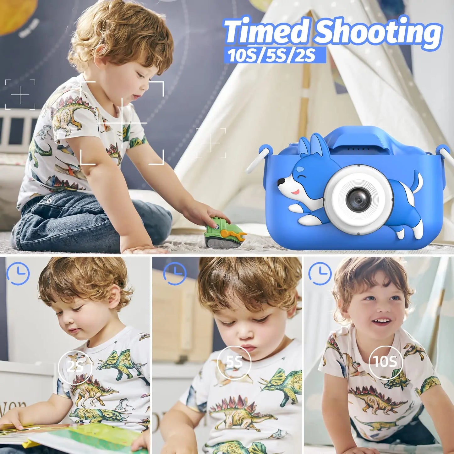 TinyPix HD Kids Cam – Digital Video Camera Toy with Colour Display