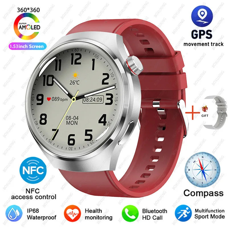 NovaTrack 4 Pro – GPS Smartwatch with Health & Bluetooth Call Fratures