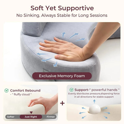BabyEase Nursing Support – Ergonomic Memory Foam Feeding Pillow