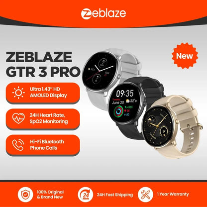 TimeX GTR Pro – Smart Watch with Voice Calling & AMOLED Display