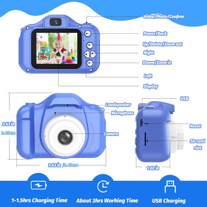 TinyPix HD Kids Cam – Digital Video Camera Toy with Colour Display