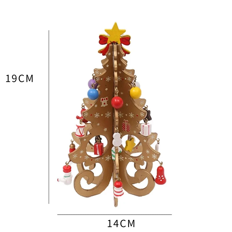 JoyScene™ 3D Wooden Christmas Tree Decor